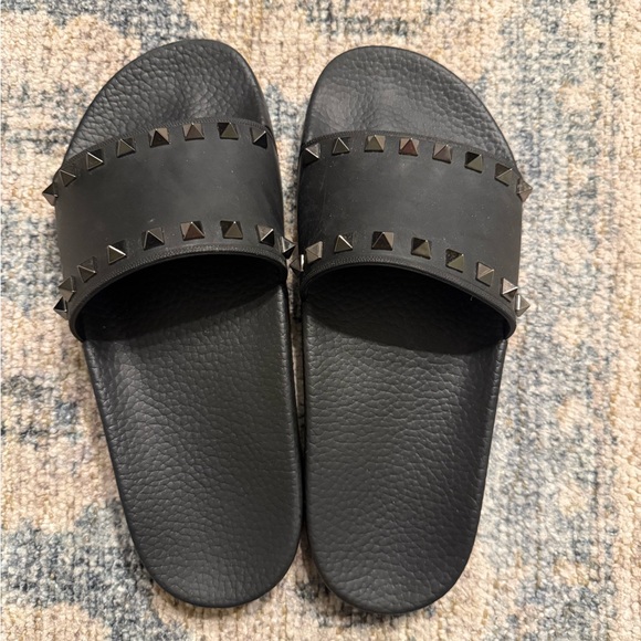 Valentino Garavani Shoes - Valentino Garavani Rockstud Rubber Slider Sandals‎ 38 US 7.5 Pristine Condition